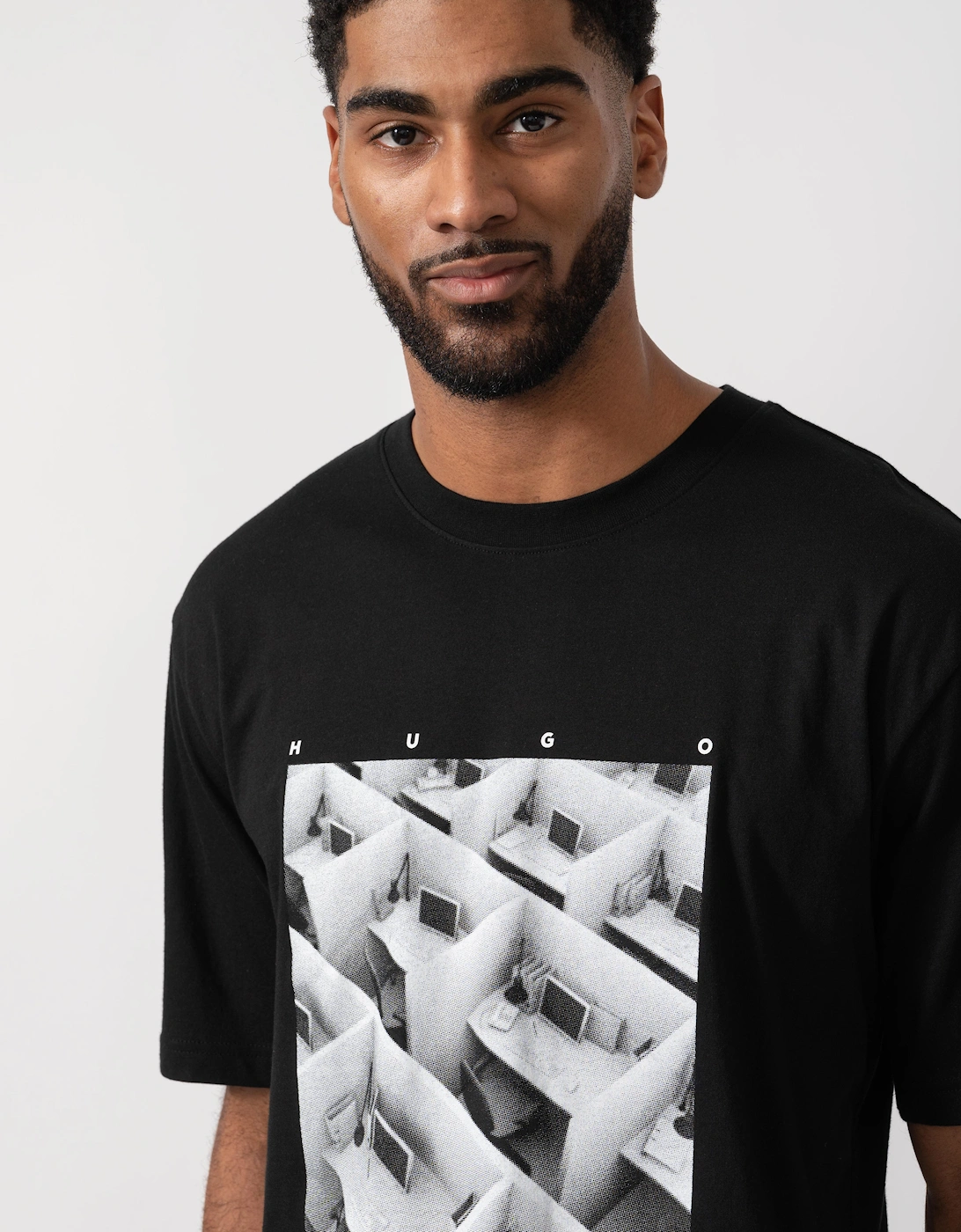 HUGO Dodger Graphic T-Shirt - Black 001