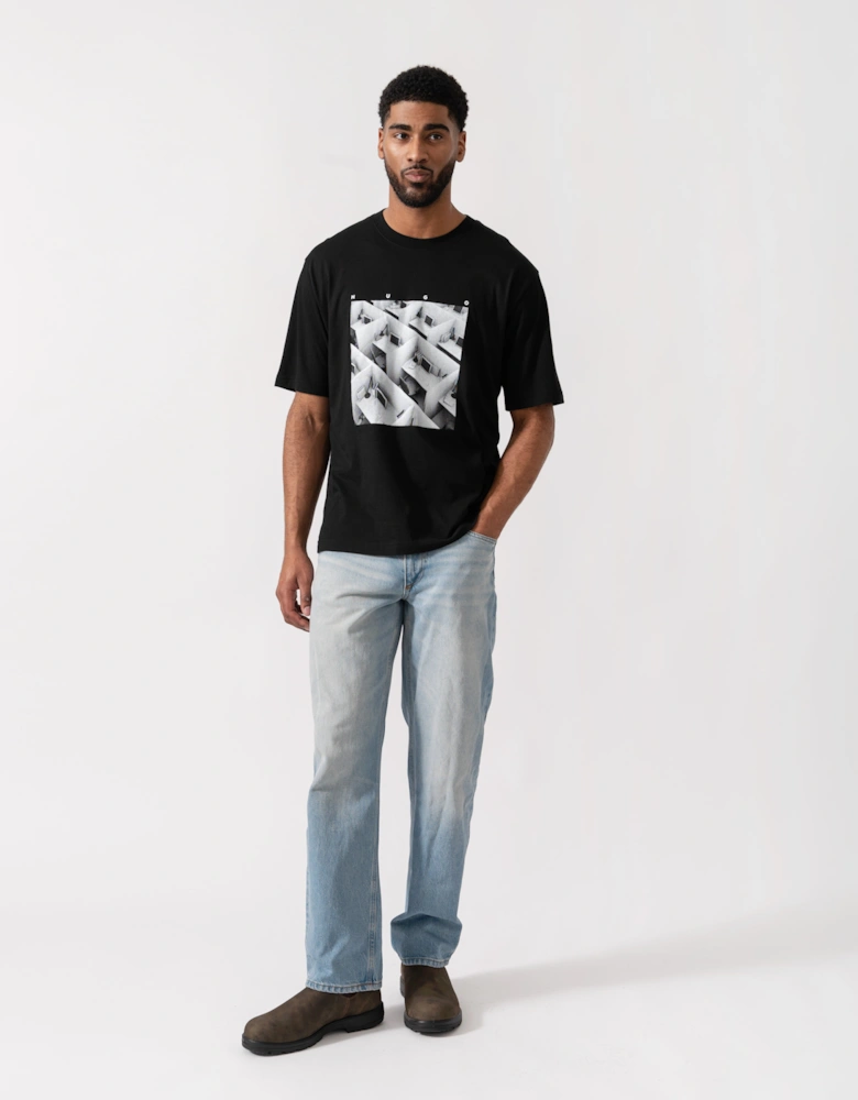 HUGO Dodger Graphic T-Shirt - Black 001