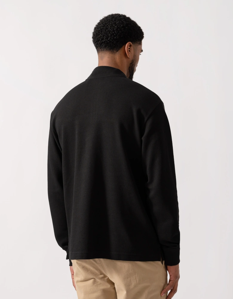 BOSS Orange Hive Mens 1/4 Zip Sweatshirt - Black 001