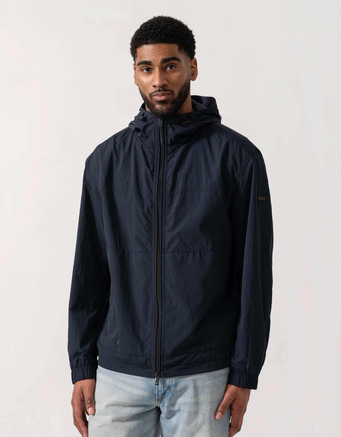 BOSS Orange Orip Hooded Jacket - Dark Blue 404