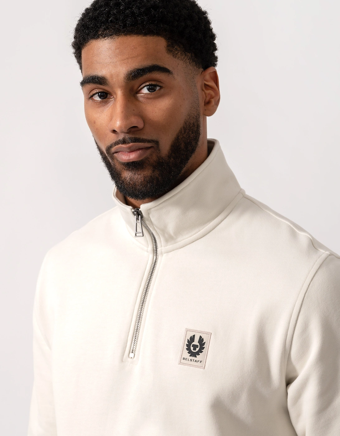 Quarter Zip Sweatshirt - Silver Birch