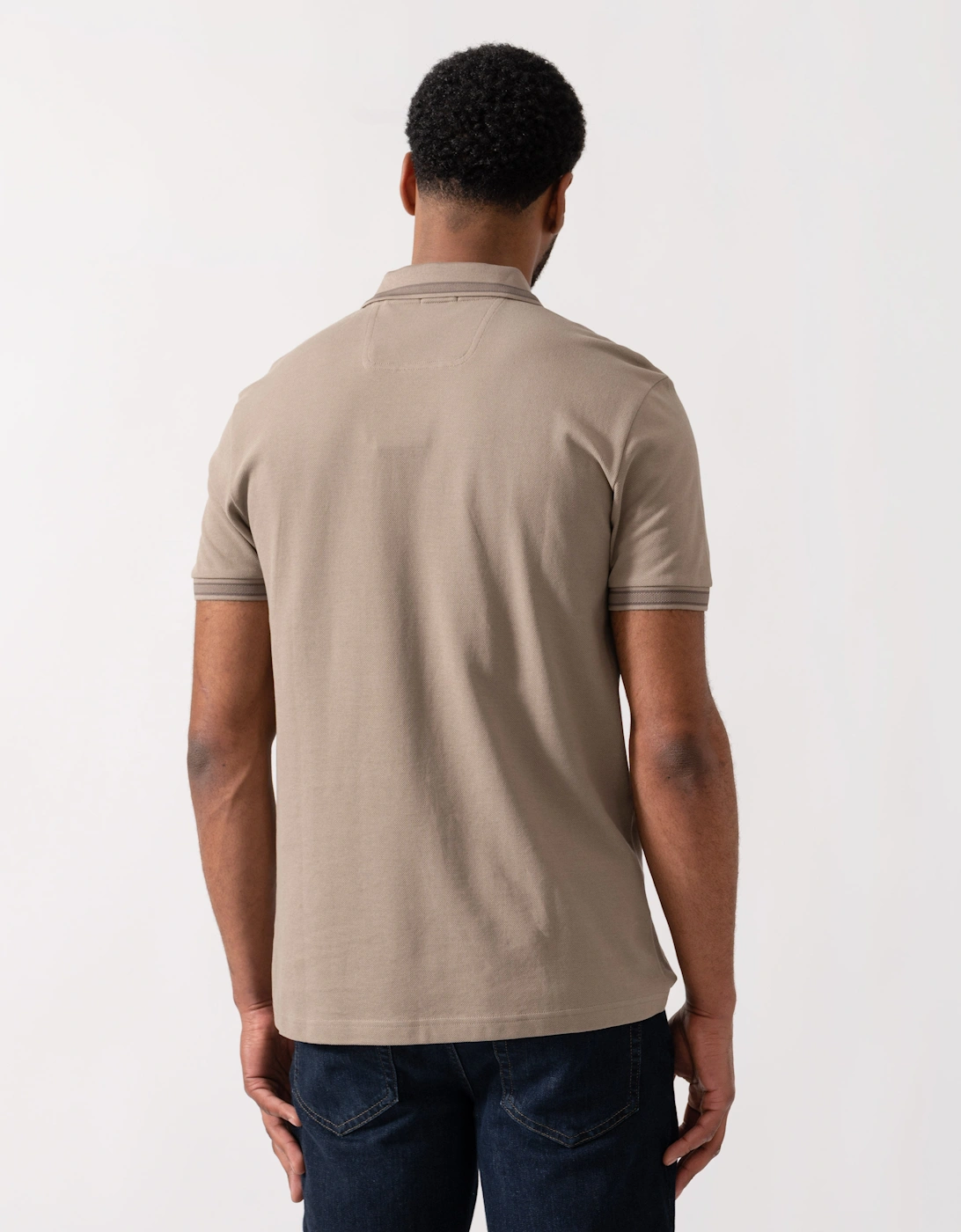 BOSS Green Mens Paddy Cotton-Piqué Polo Shirt with Contrast Logo - Light/Pastel Green 339