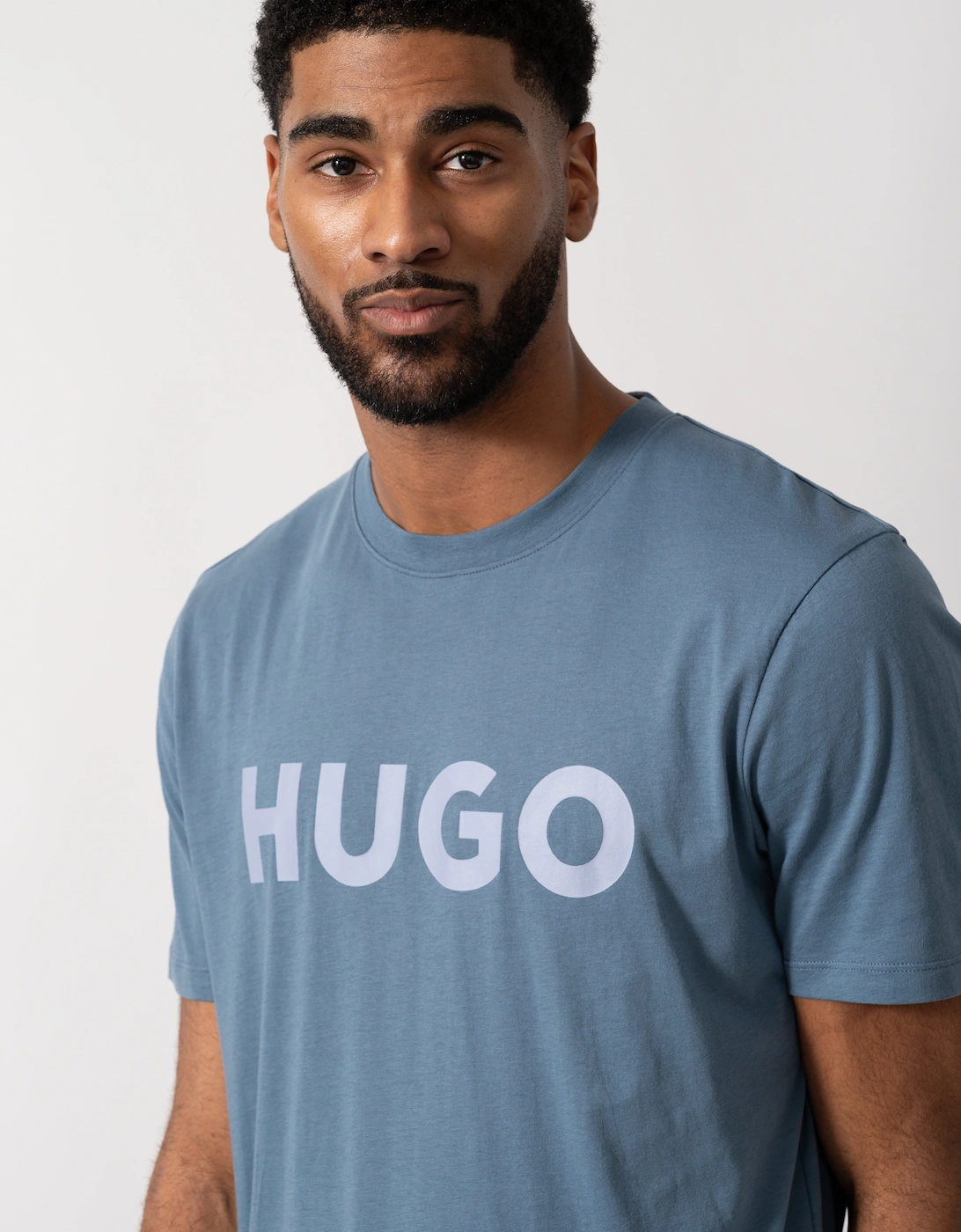 HUGO Mens Dulivio T-Shirt - Open Blue 496