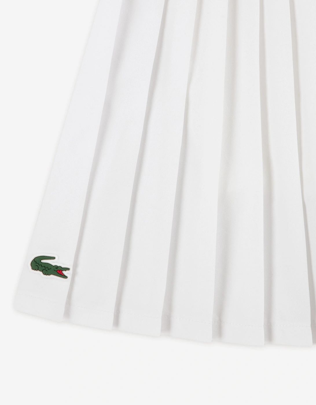 Girls Logo Sport Pleated Skirt in White