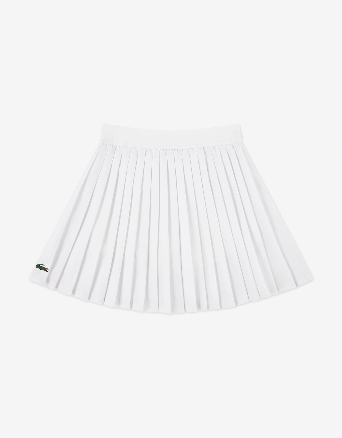 Girls Logo Sport Pleated Skirt in White, 5 of 4