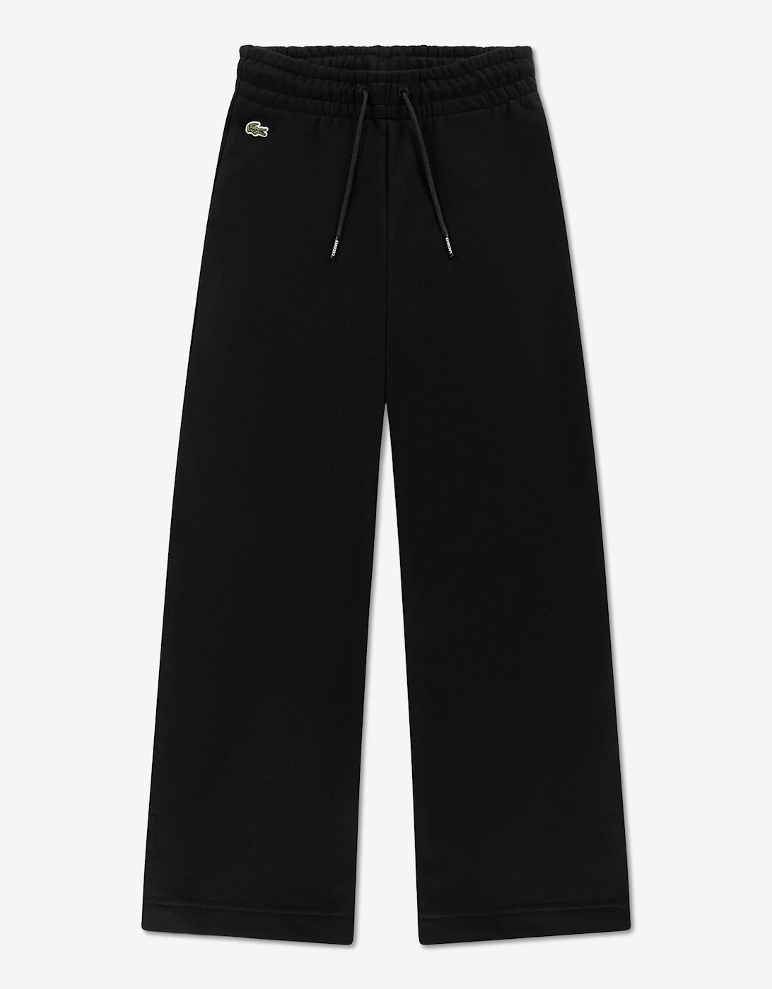 Lacoste Girls Black 'S Logo Joggers In  S Size 8 Yrs Kids