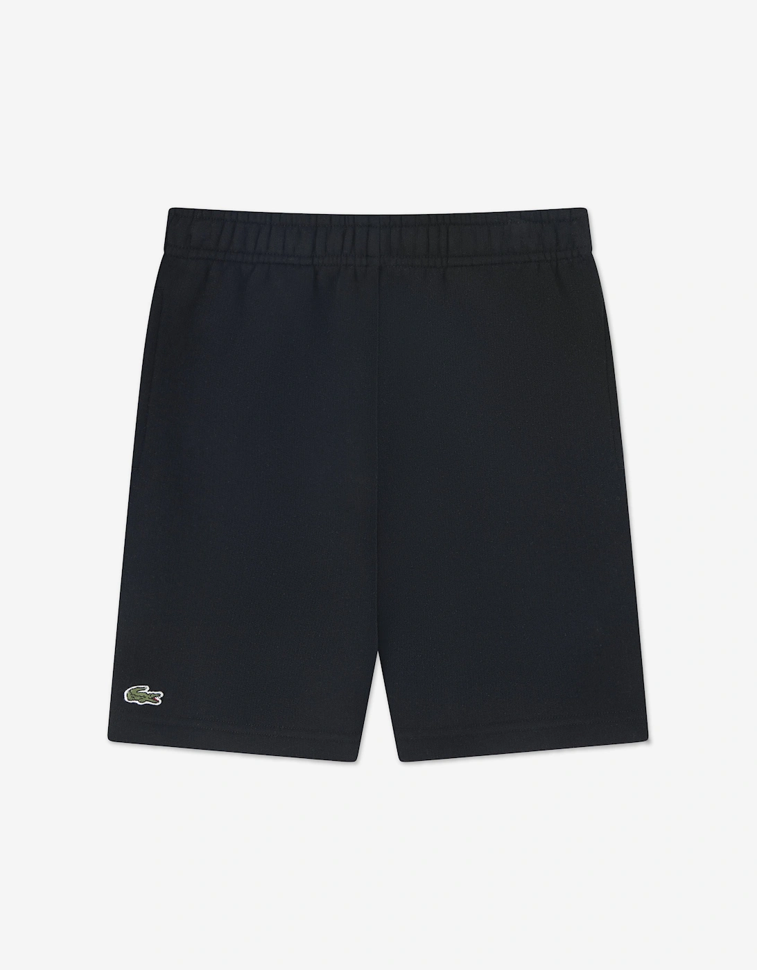 Boys Fleece Logo Shorts in Black, 5 of 4