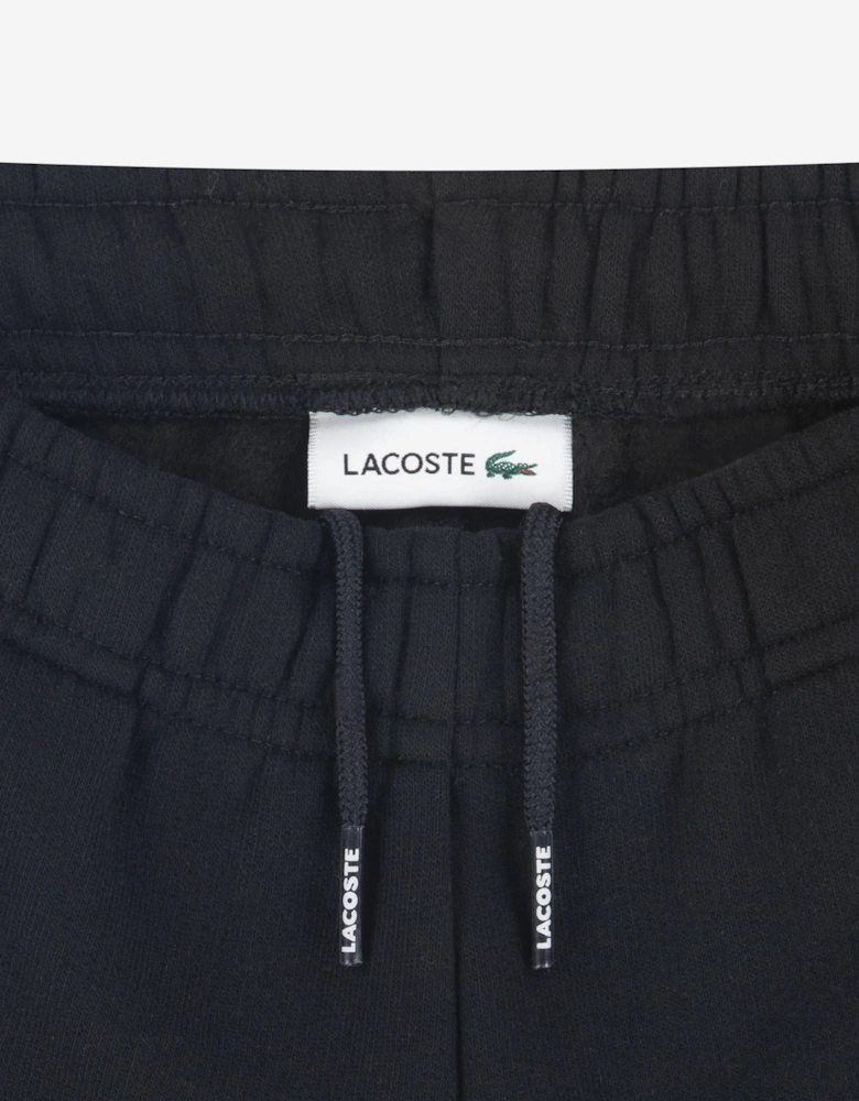 Boys Fleece Logo Shorts in Black