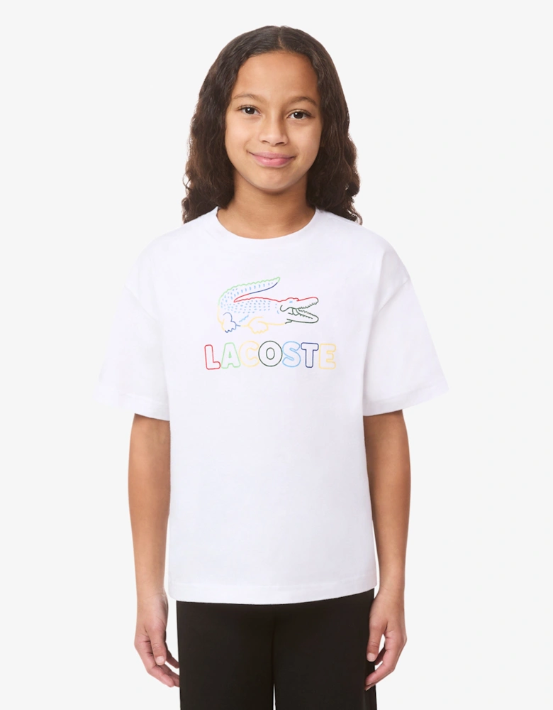 Girls Logo T-Shirt in White