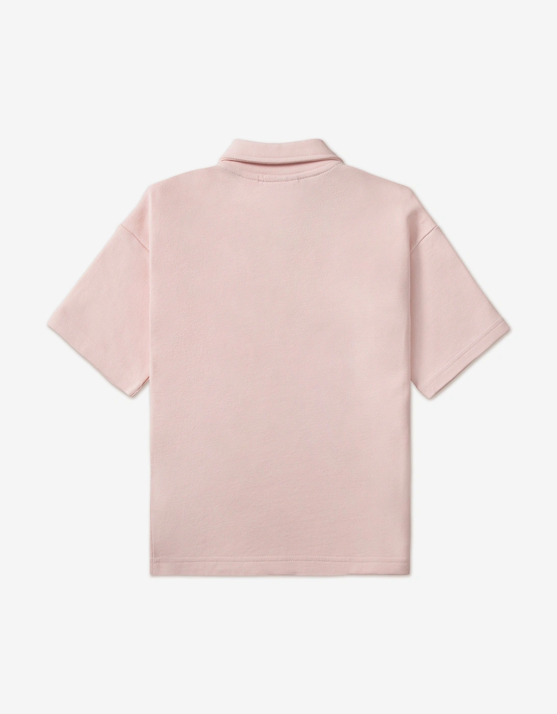 Girls Oversized Polo Shirt in Pink