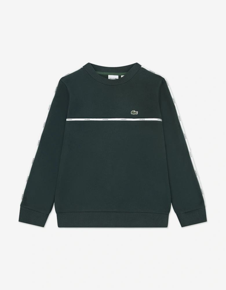 Boys Micro Taping Sweatshirt in Green