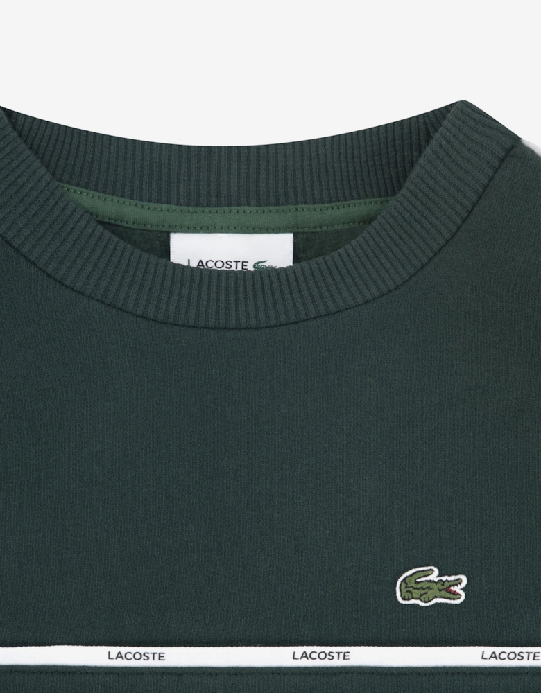 Boys Micro Taping Sweatshirt in Green