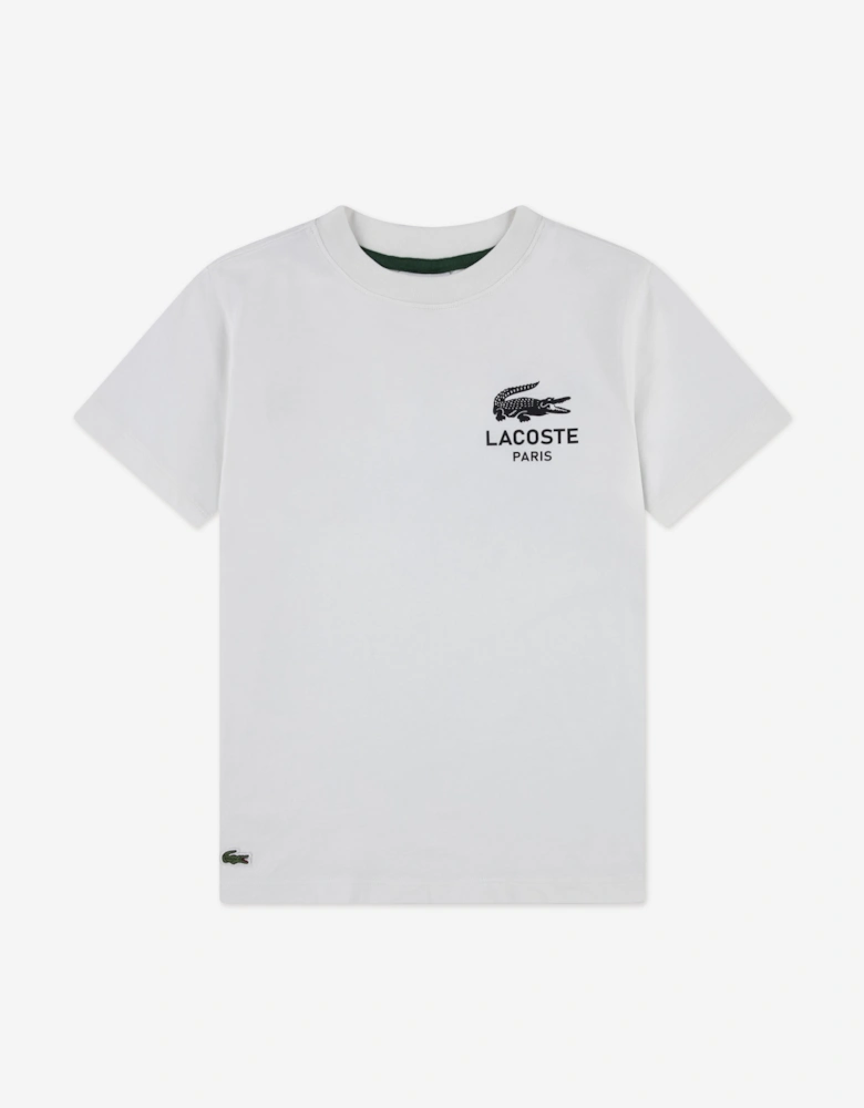 Boys Graphic Core T-Shirt in Ivory