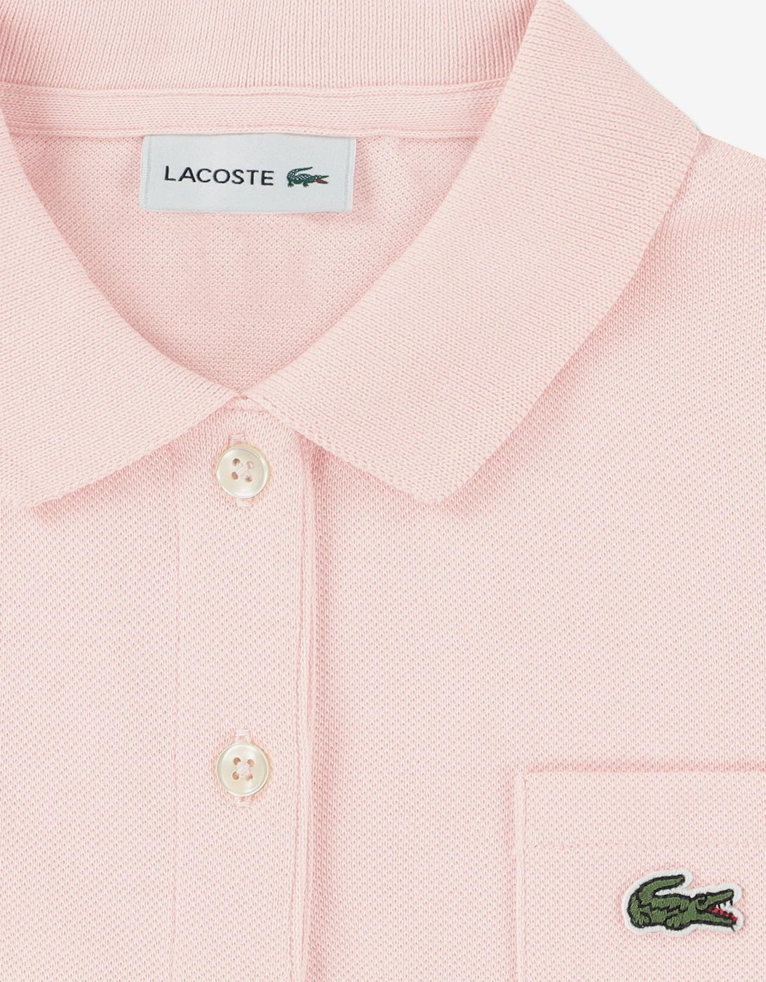 Girls Logo Pocket Polo Dress in Pink