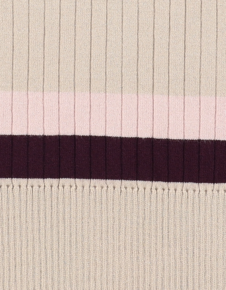 Girls Brushed Rib Sweater Vest in Beige