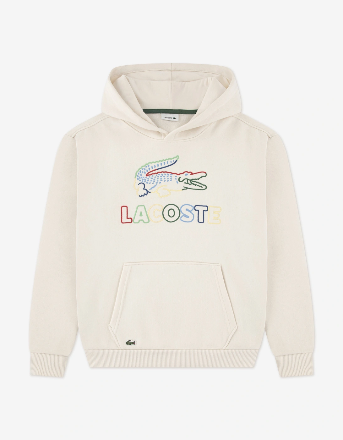 Lacoste Boys Cream 'S Graphic Core Hoodie In Ivory - Size: 8 Years Kids