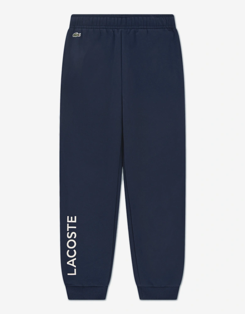 Boys Wordmark Joggers in Navy