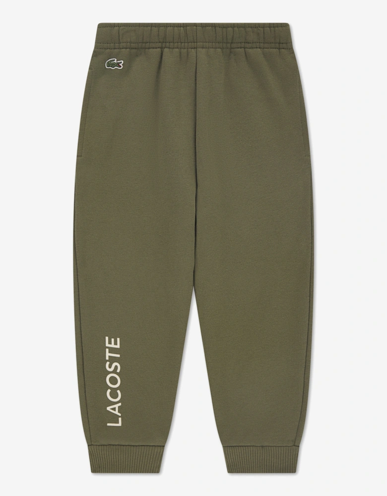 Boys Wordmark Joggers in Green