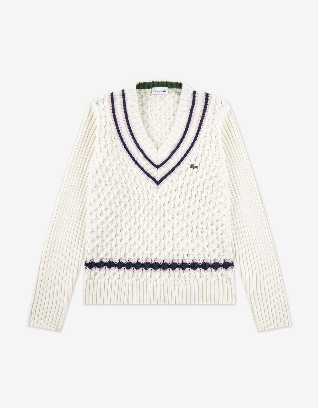 Girls Mixed Stitch Jumper in Ivory, 5 of 4