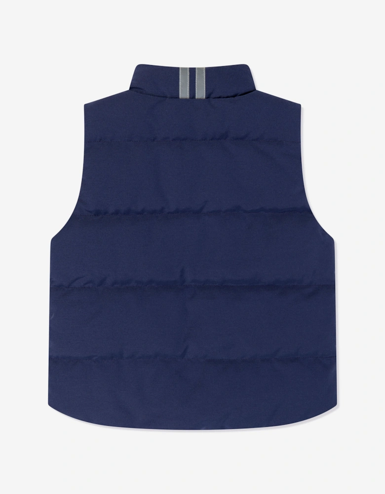 Kids Down Padded Vanier Gilet in Navy
