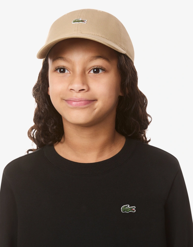 Kids Logo Cap in Beige