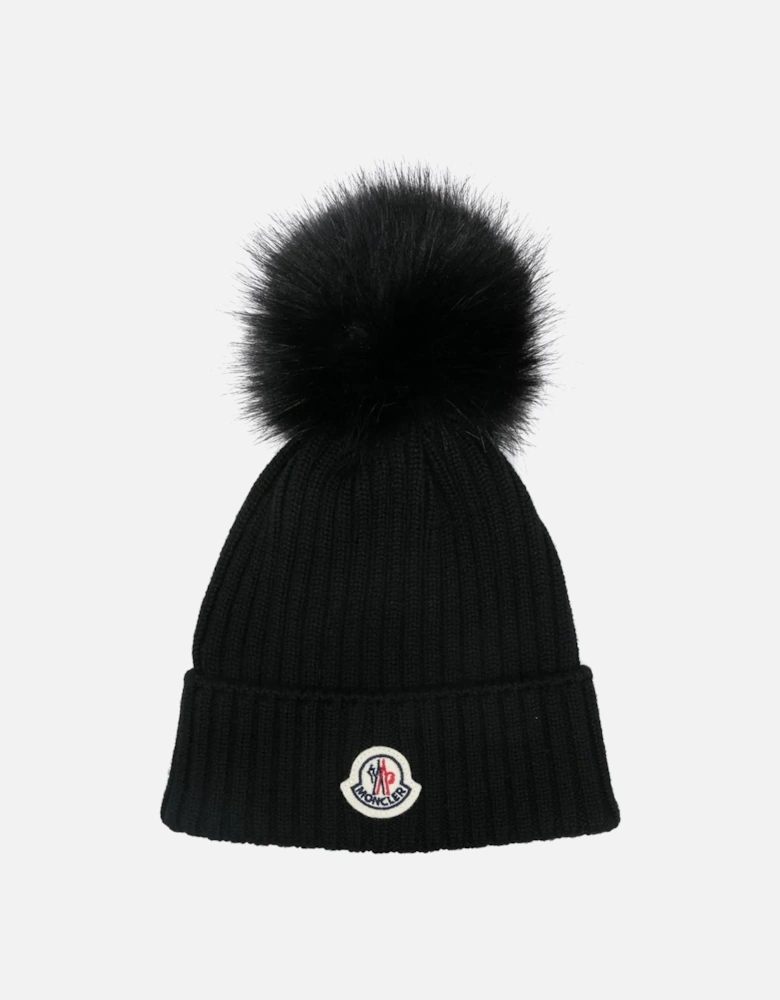 KIDS FUR BOBBLE HAT