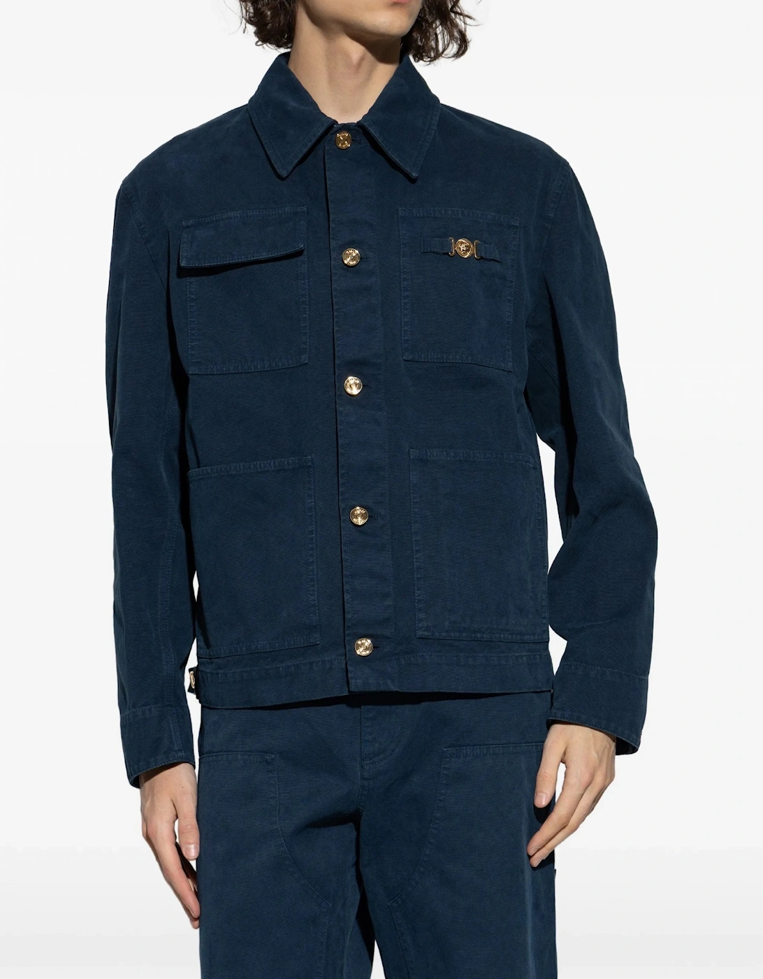 DENIM CANVAS BIGGIE JACKET