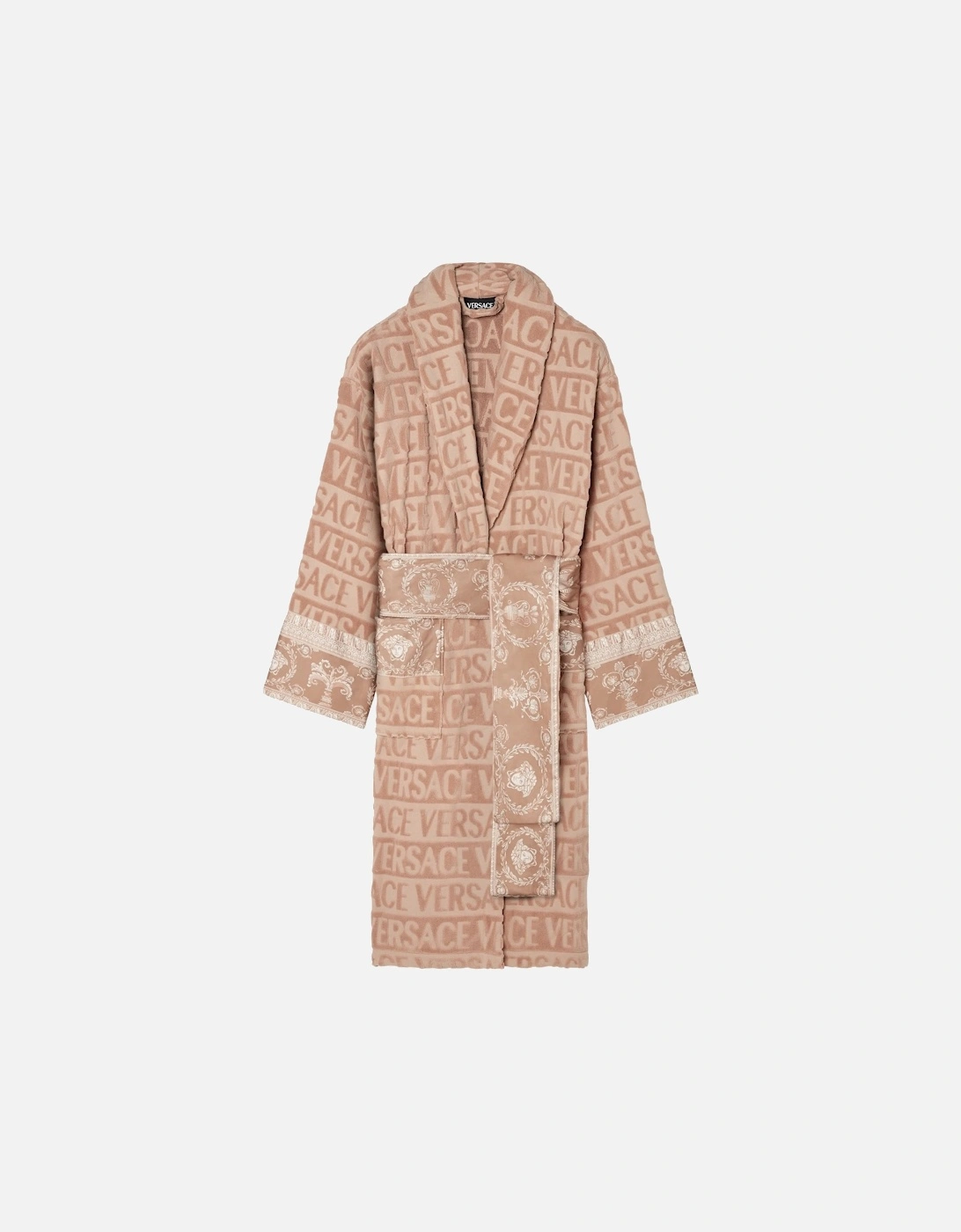 COTTON TERRY BAROQUE BATHROBE, 5 of 4