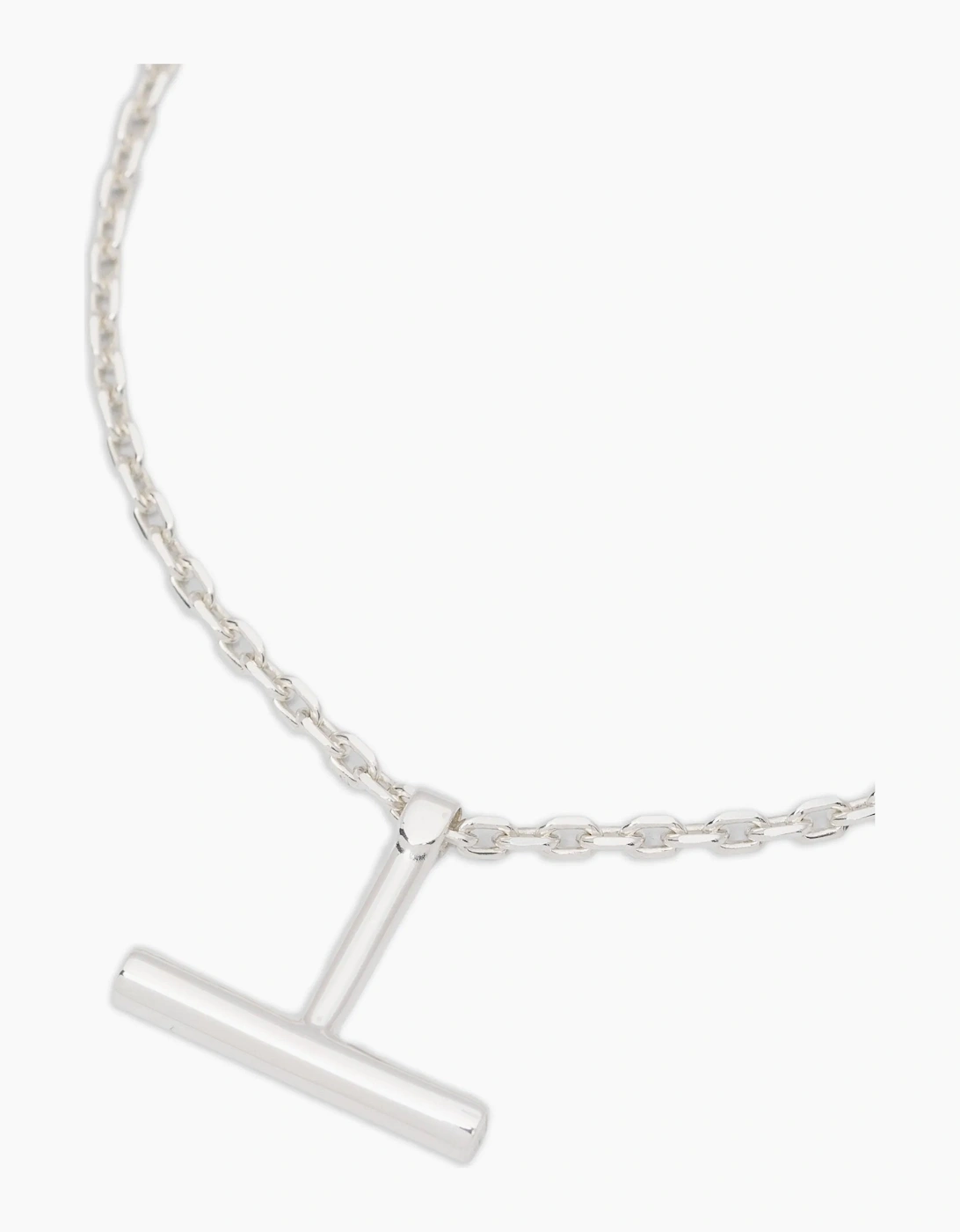 Sterling Silver 925 T Necklace
