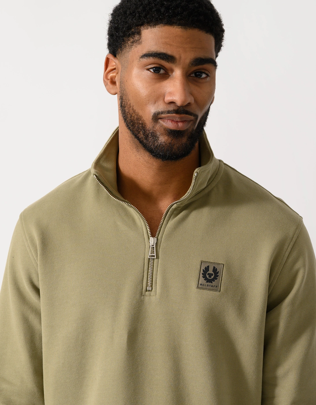 Quarter Zip Sweatshirt - Fatigue Green