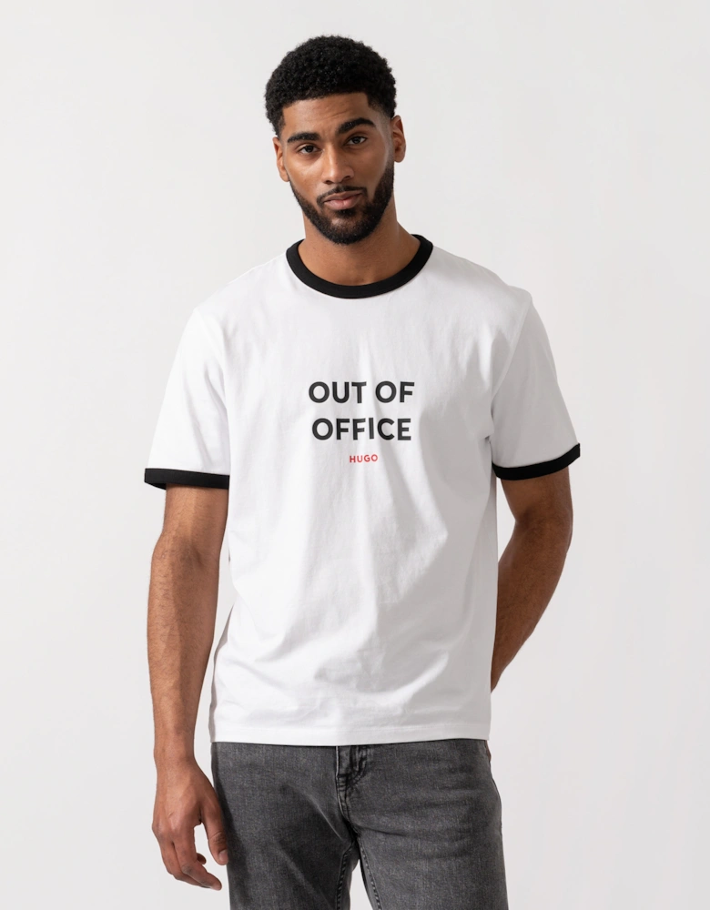 HUGO Out-Of-Office T-Shirt - White 100