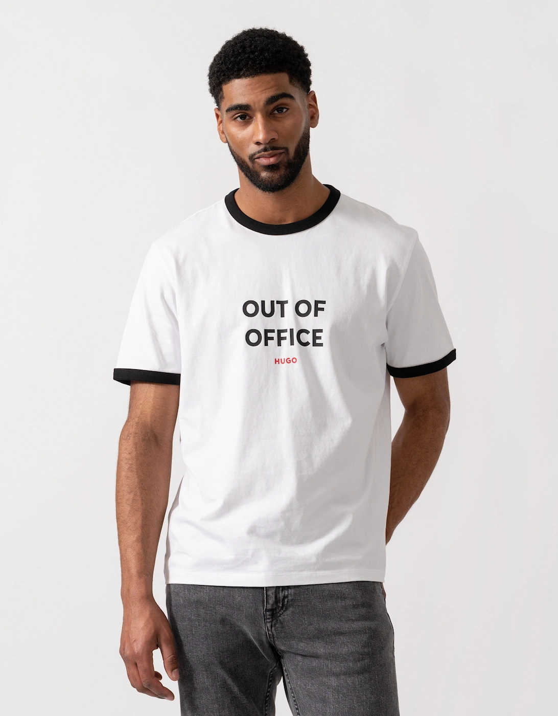 Boss Men's HUGO Mens Out-Of-Office T-Shirt - White 100