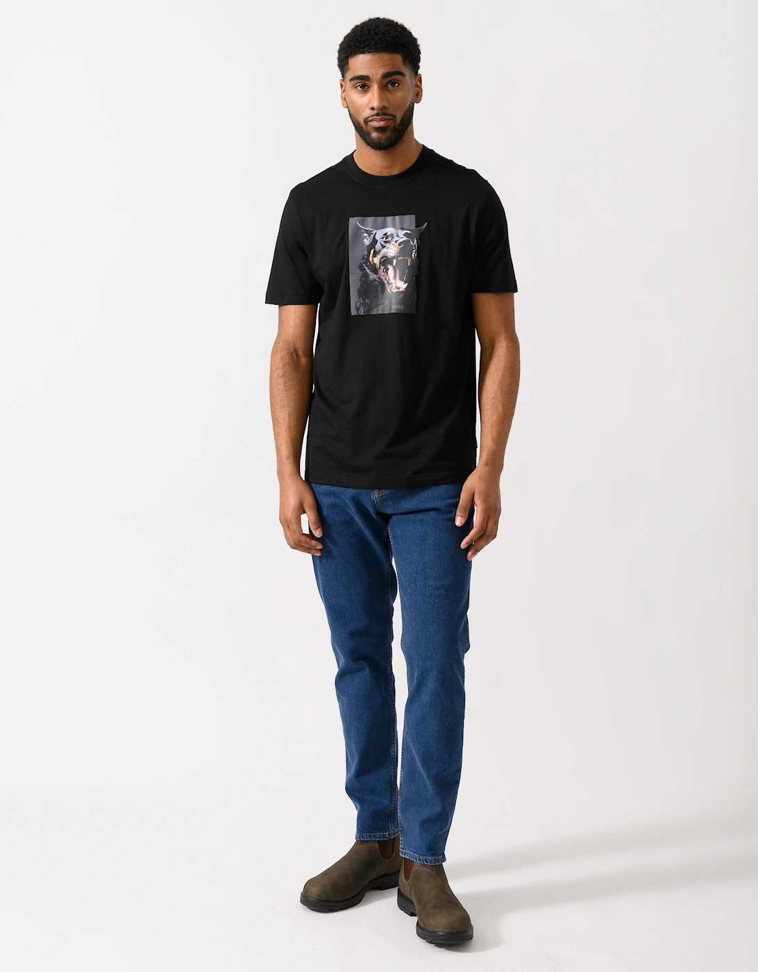BOSS Orange Doberman Graphic T-Shirt - Black 001