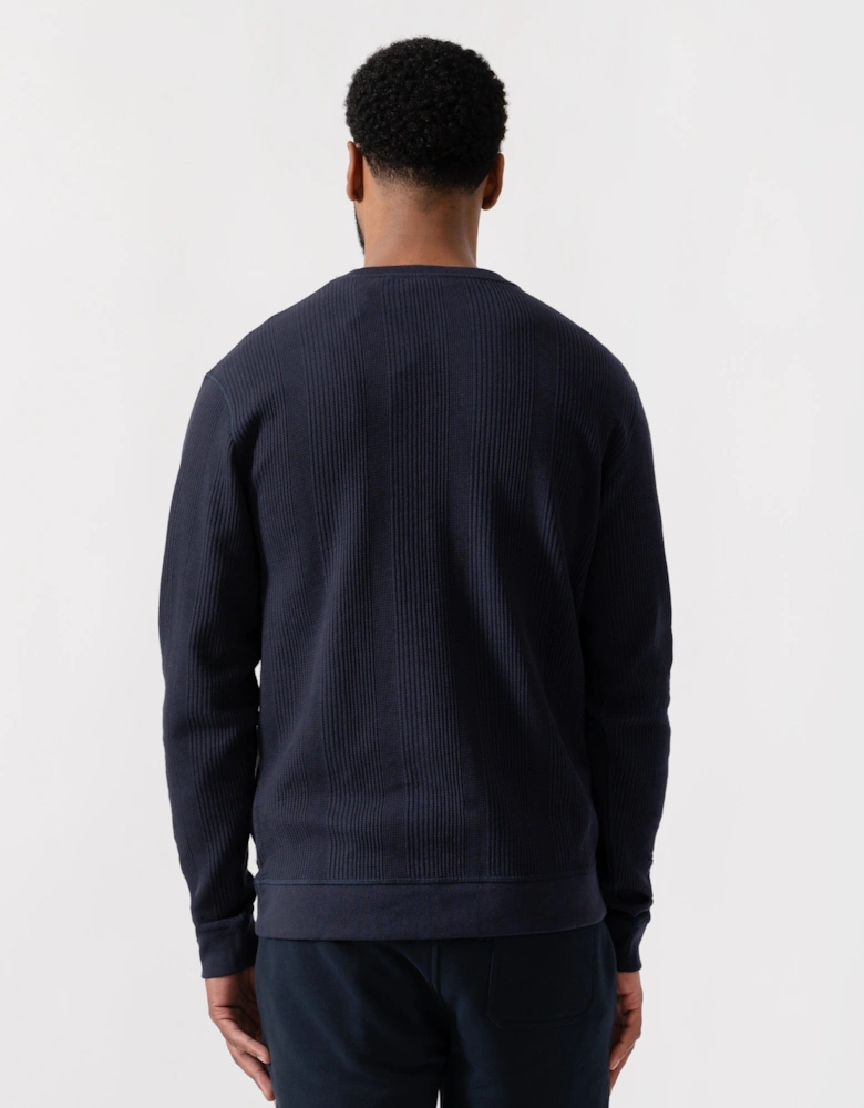 BOSS Orange Mens Structure Loungewear Sweatshirt - Dark Blue 403