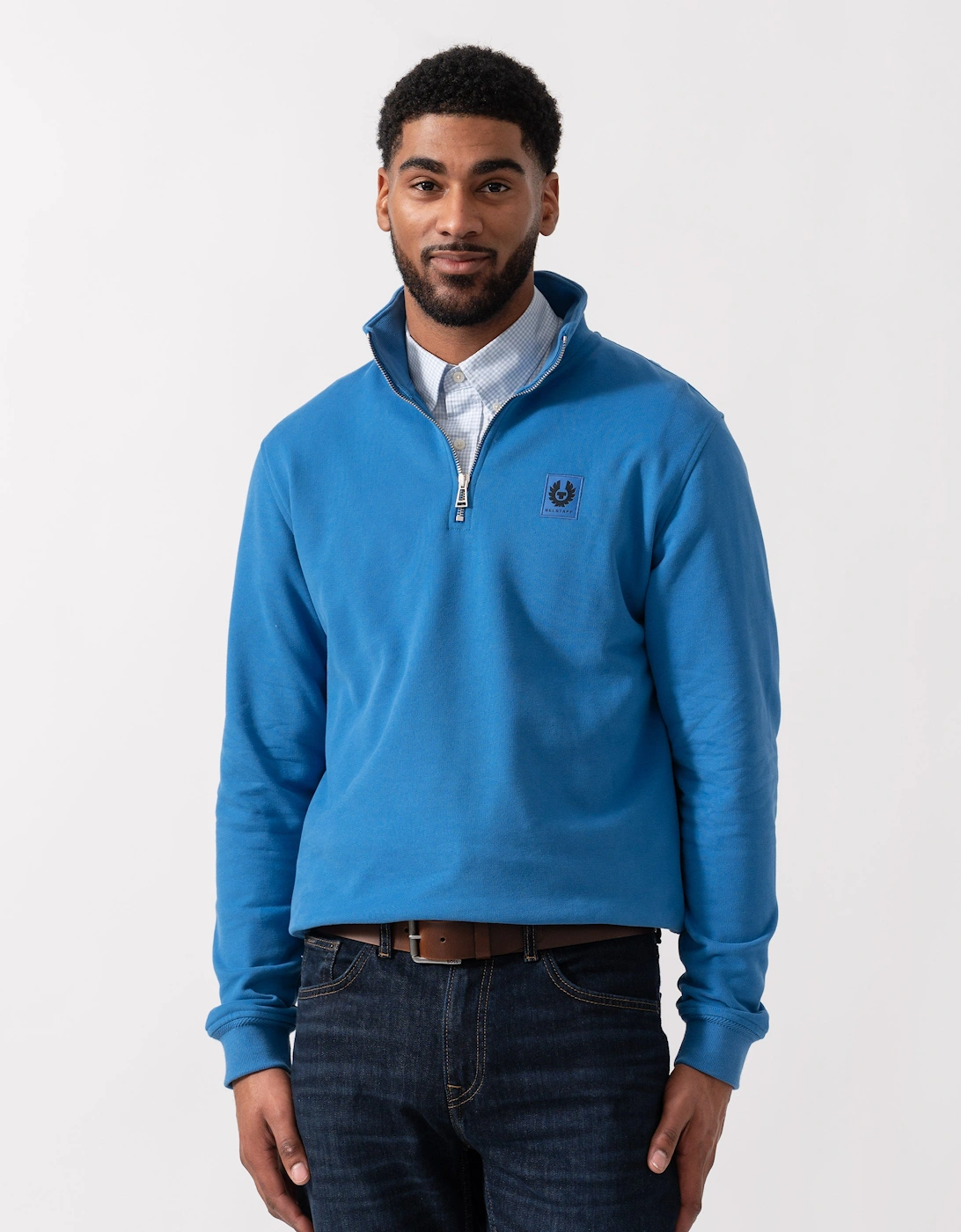 Quarter Zip Sweatshirt - Marine Blue, 5 of 4