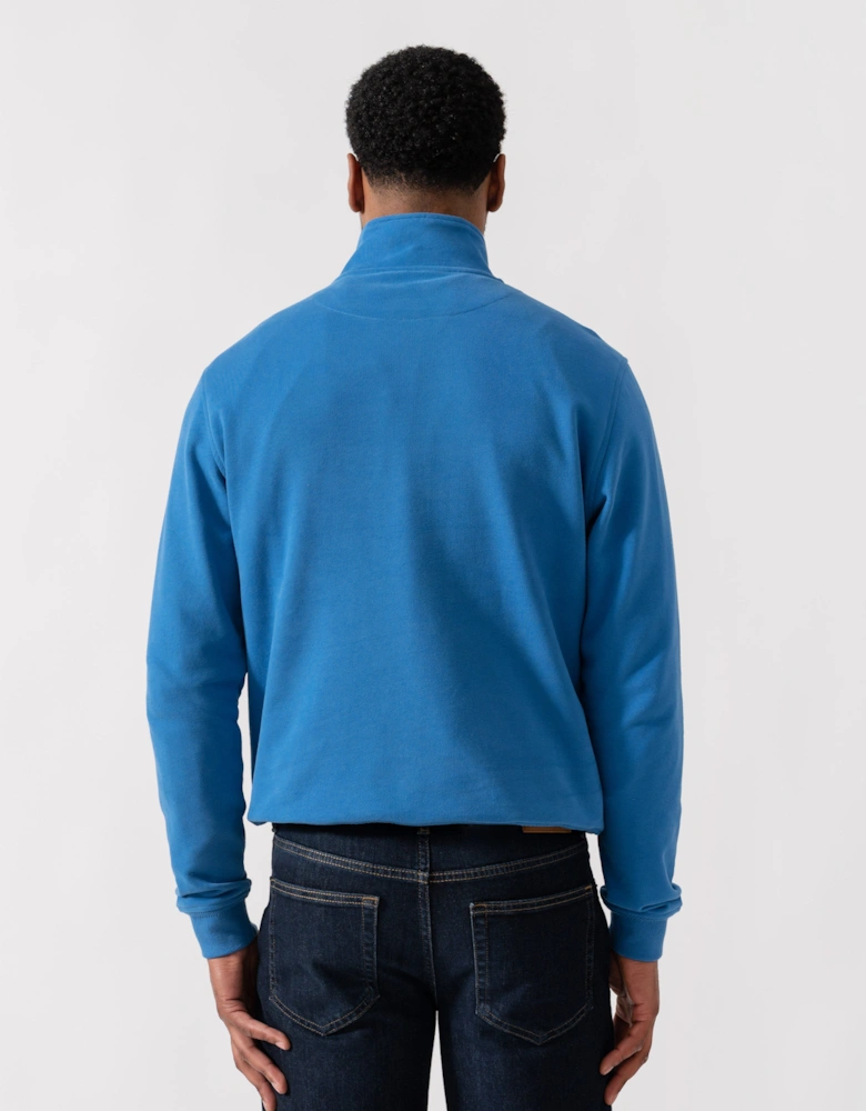 Quarter Zip Sweatshirt - Marine Blue