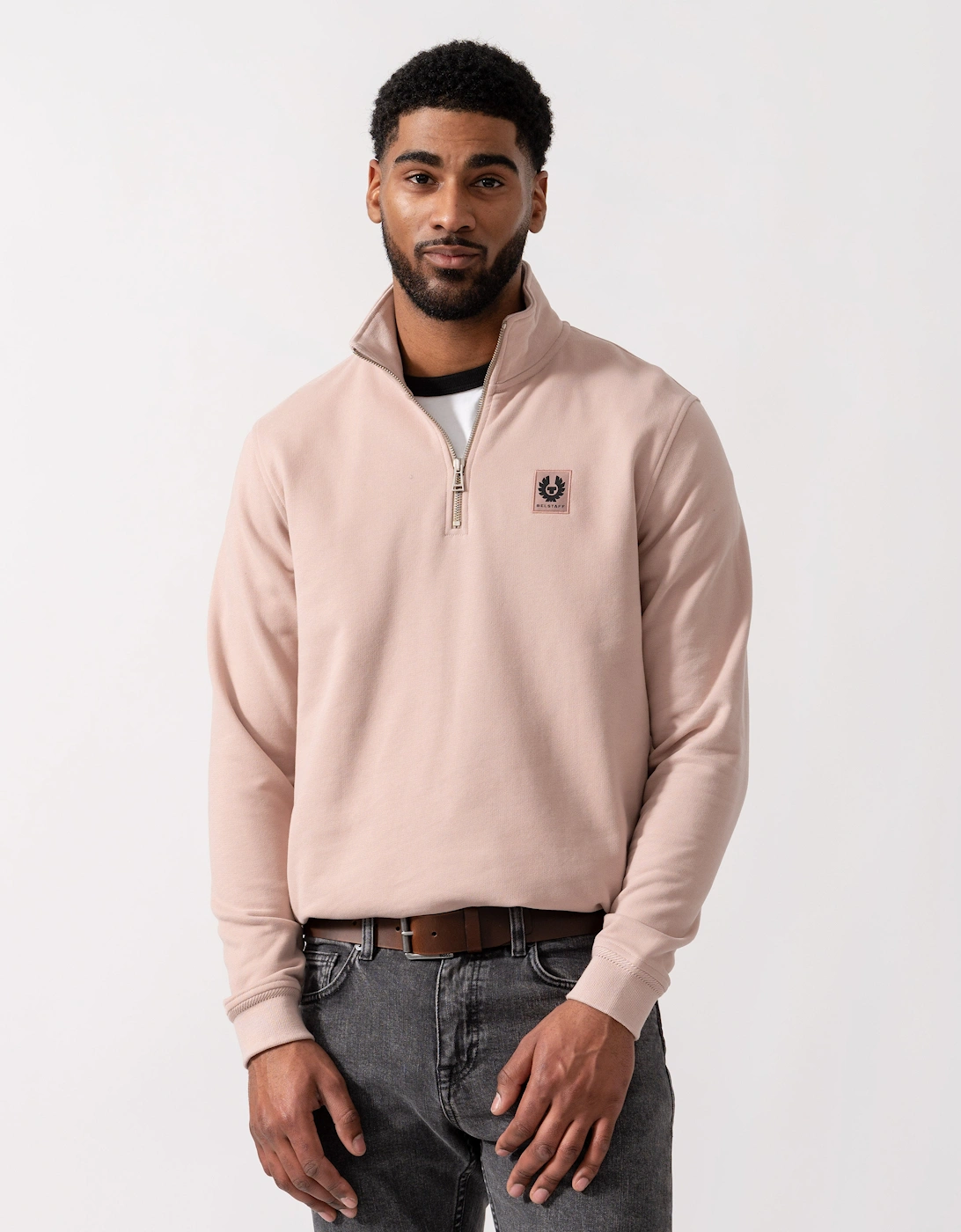 Quarter Zip Sweatshirt - Dusk Pink, 5 of 4