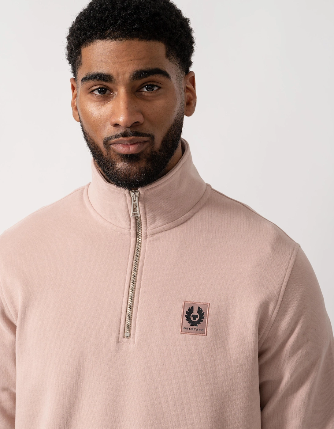 Quarter Zip Sweatshirt - Dusk Pink