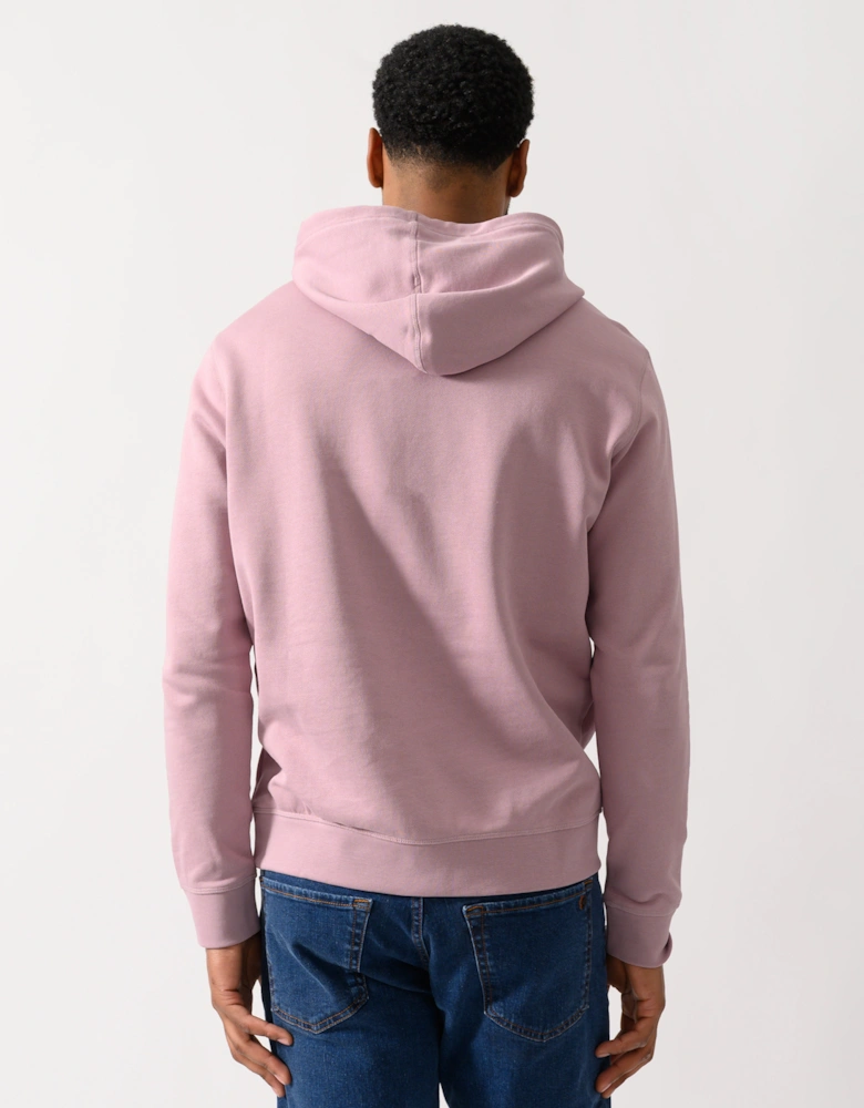 BOSS Orange Wetalk Mens Pullover Hoodie With Logo Patch - Light/Pastel Purple 539