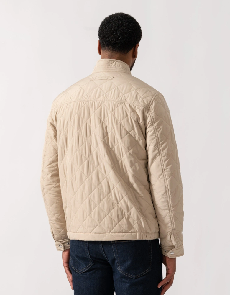 Mens Quilted Windcheater Jacket - 200 Oat Beige