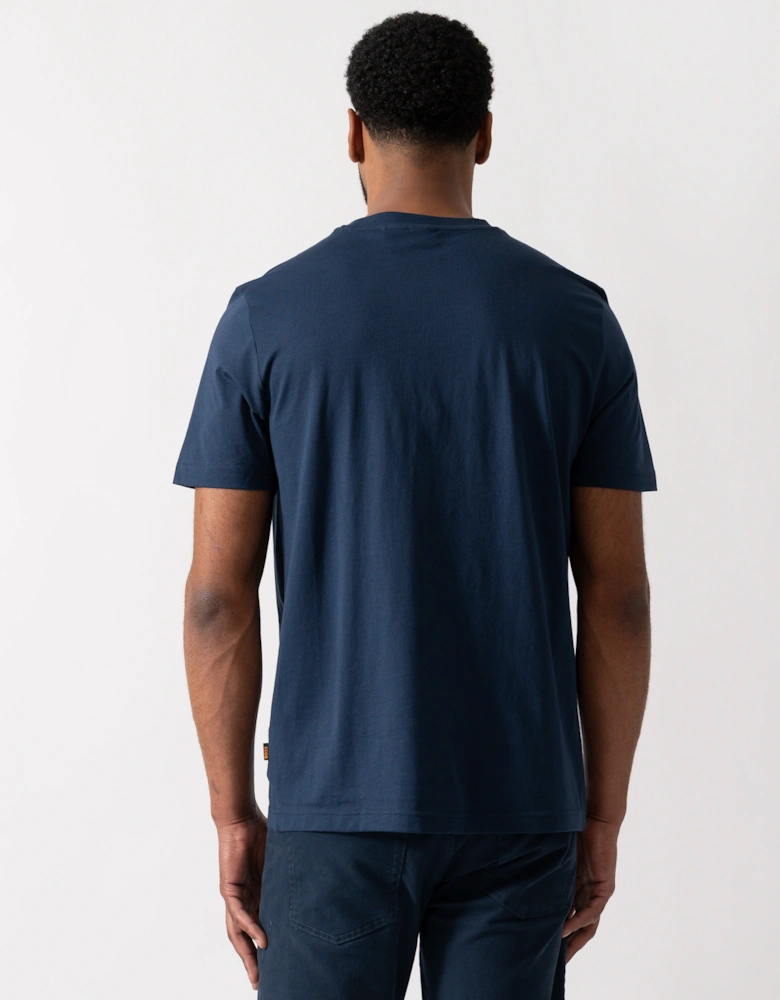 BOSS Orange Mens TePlain T-Shirt - Open Blue 464