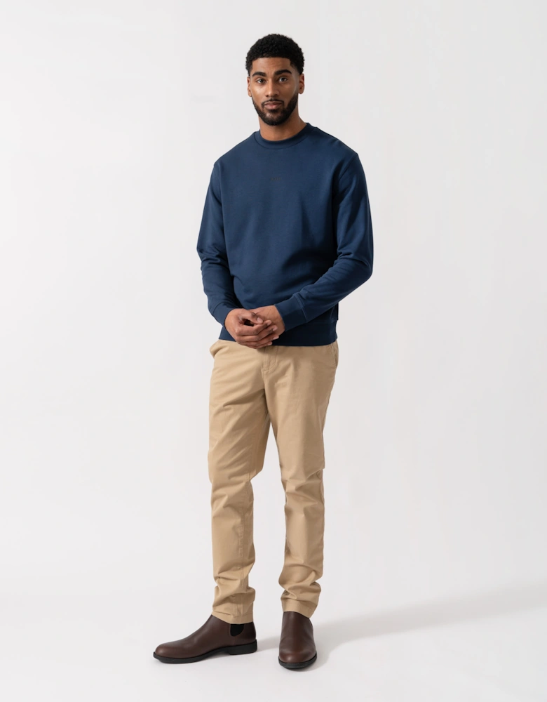 BOSS Orange WeSmall Crew Sweatshirt - Open Blue 464