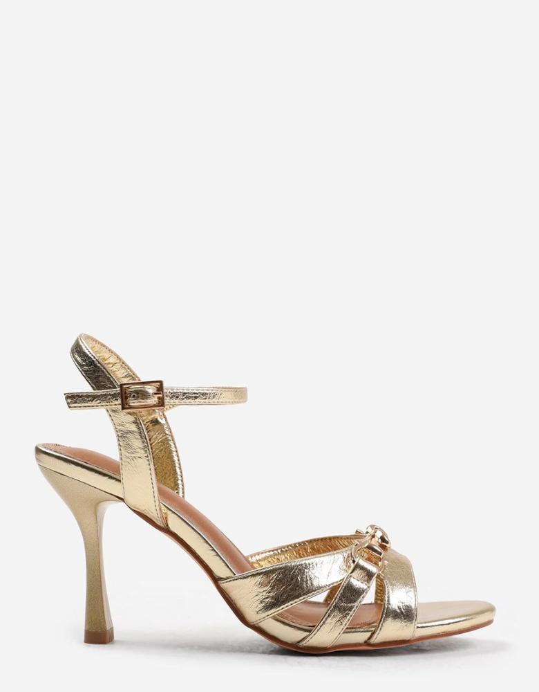 'Mabel' Mid Heels With Metal Detailing