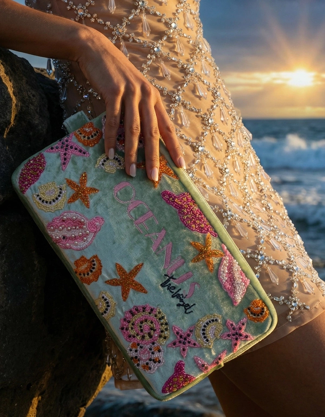 Sea Treasure Beaded Bag