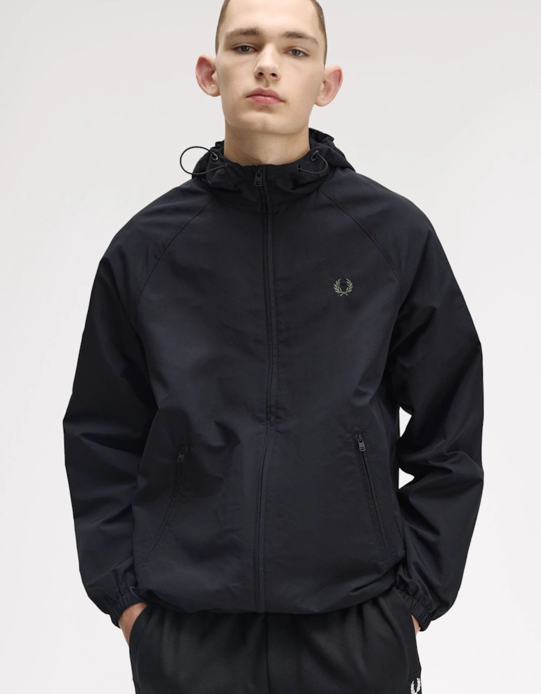 J7902 Hooded Shell Jacket - Black
