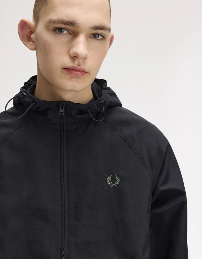 J7902 Hooded Shell Jacket - Black