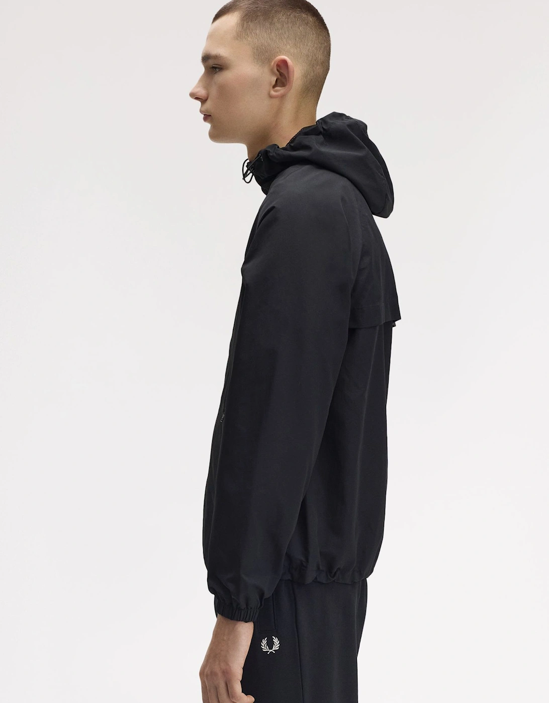 J7902 Hooded Shell Jacket - Black