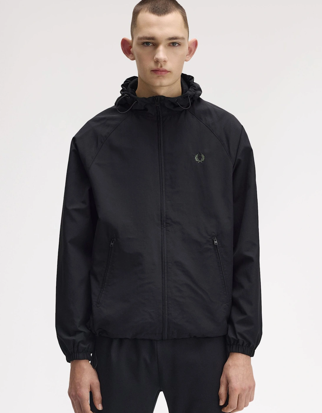 J7902 Hooded Shell Jacket - Black