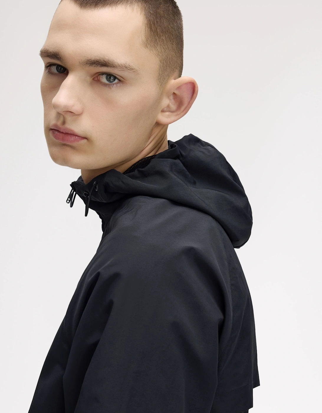 J7902 Hooded Shell Jacket - Black