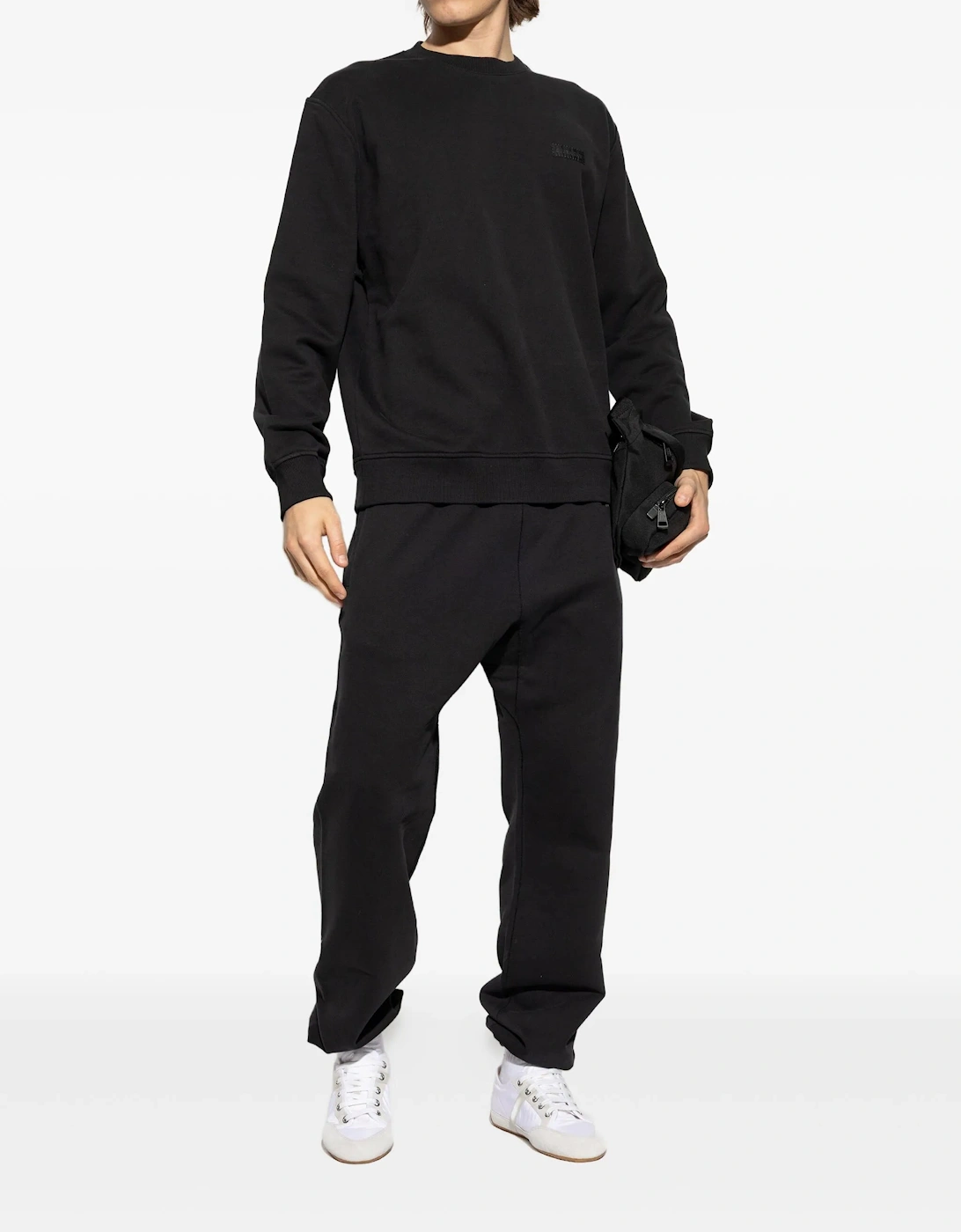 Logo Patch Sweatshirt in Black